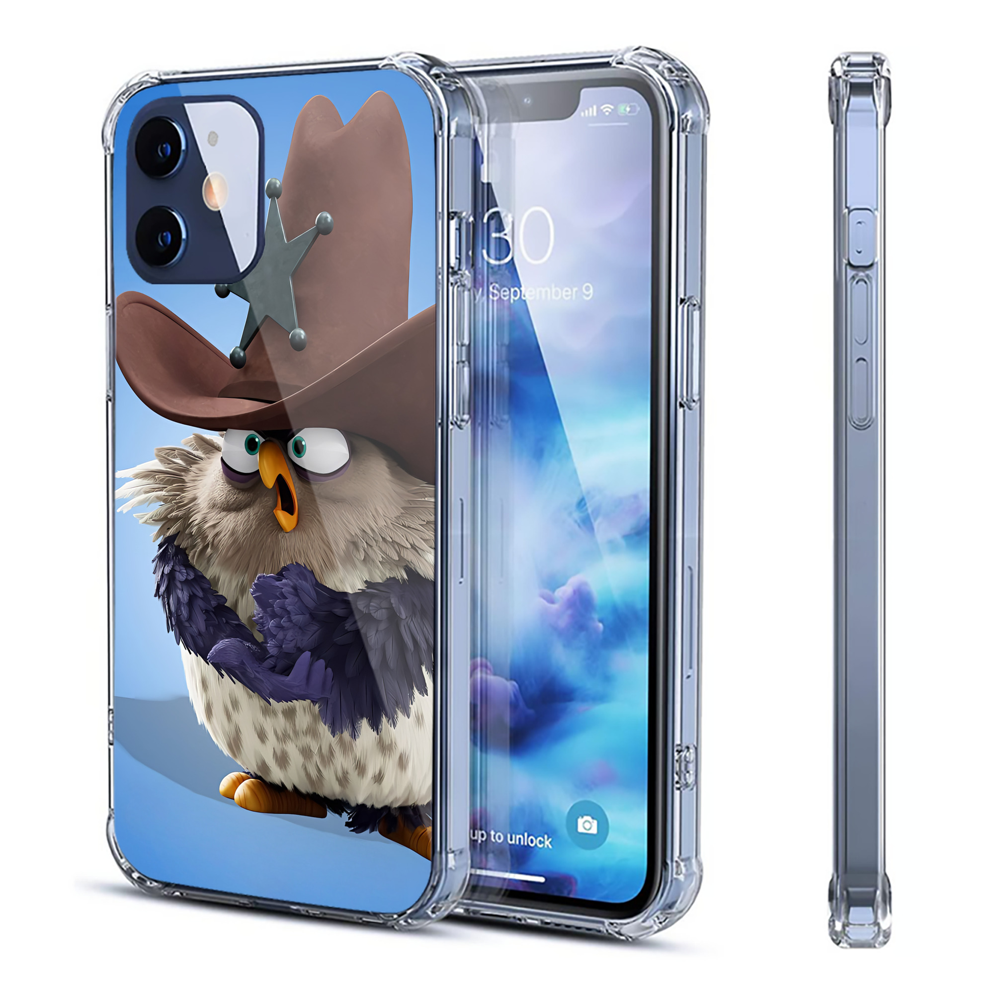 （画像用） Angry Birds アングリーバード 【iPhone 12シリーズ対応】透明スマホケース（クリアソフトケース）